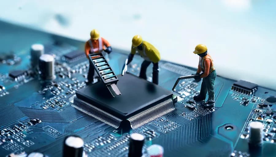 Maintenance de site Ellebay : équipe miniature qui maintient un site WordPress